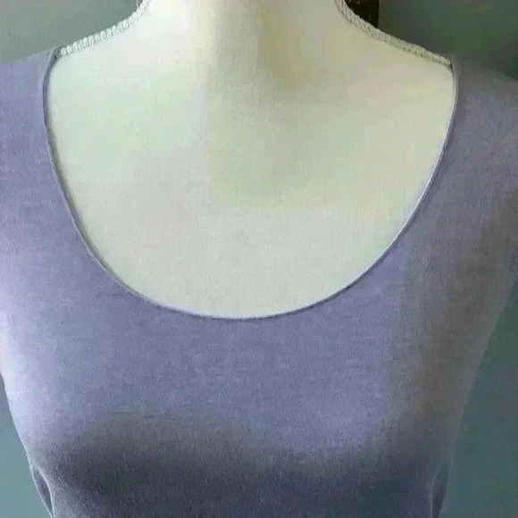 Armani Collezioni light purple tank top with rolled edges size 12 - Picture 4 of 8